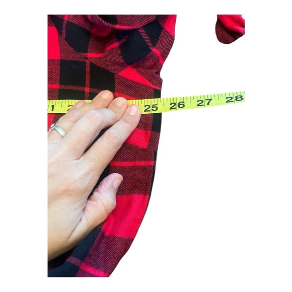 Red Plaid Button-Down Dress - Picture 5 of 5